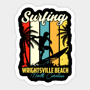 Surfing | Wrightsville Beach, North Carolina Sticker